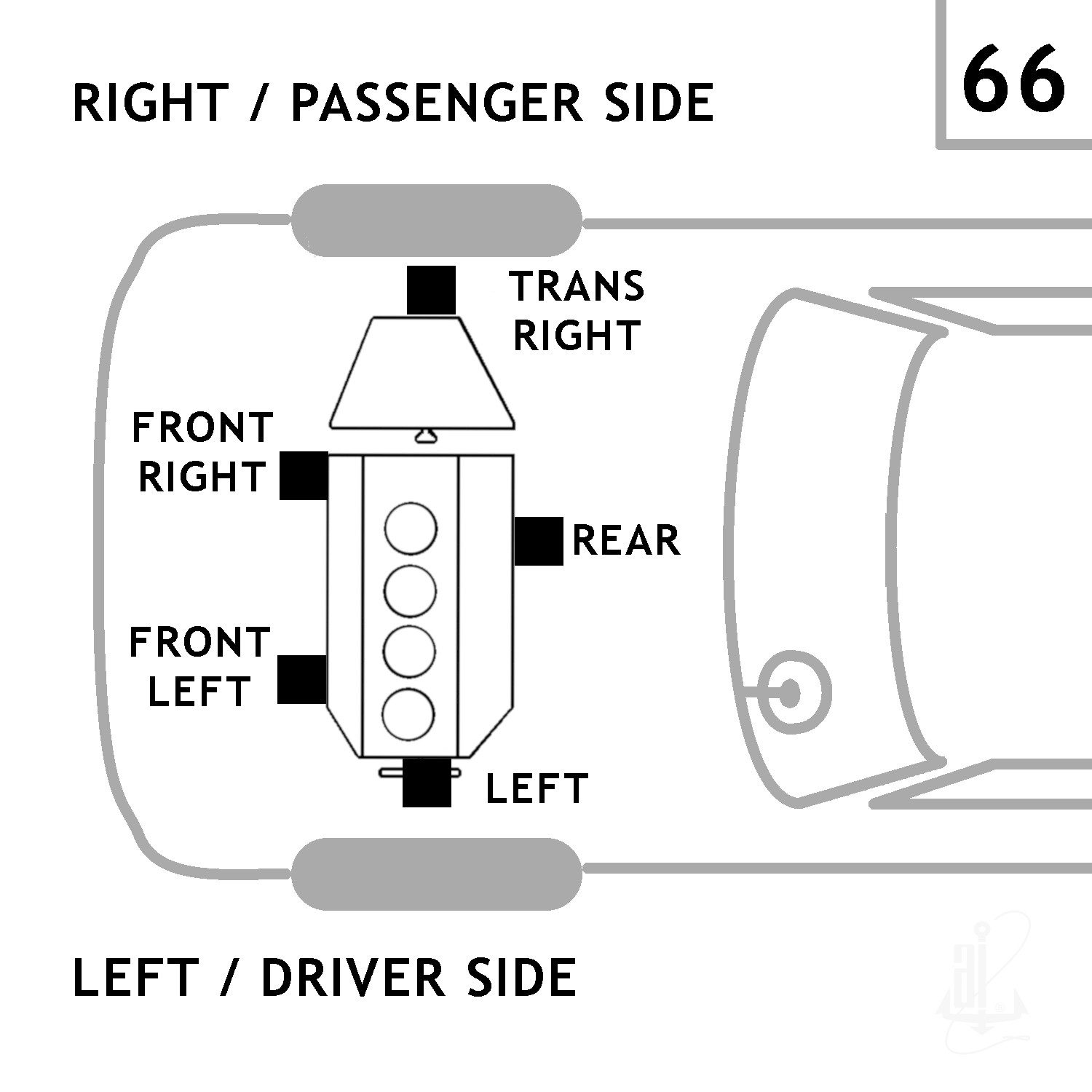 Front Right Lower Engine Mount | ANCHOR 8434 Fits Acura Integra 1994-2001 — image 4