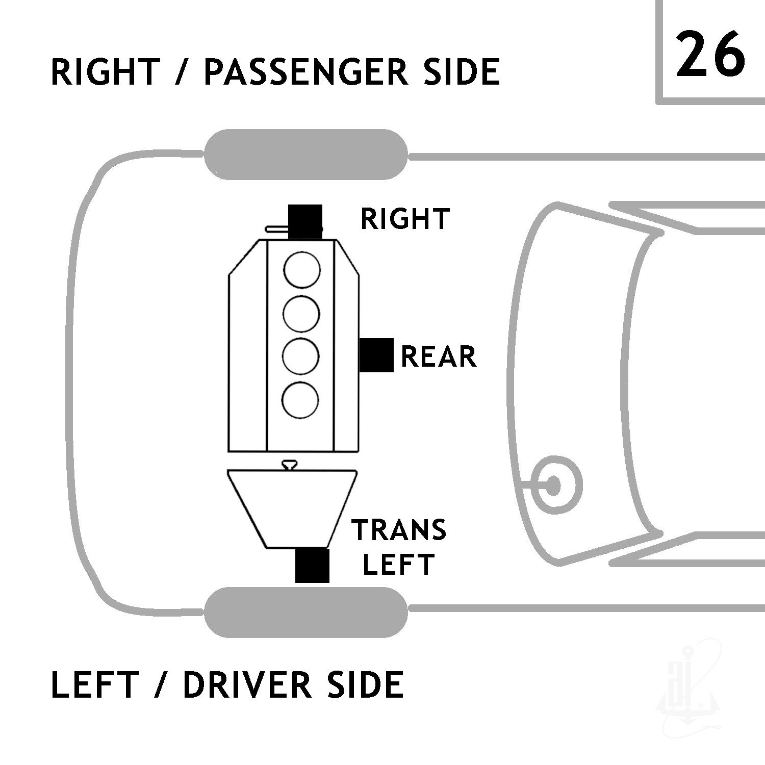 Left Automatic Transmission Mount | ANCHOR 9526 Fits Mazda — image 5