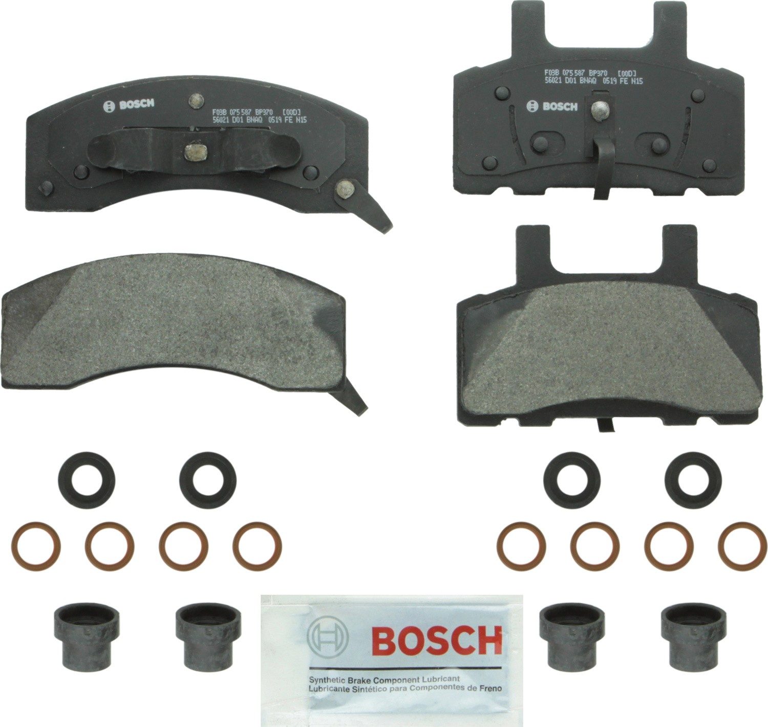 Bosch 1989 Chevrolet R2500 Front Disc Brake Pad Set | Part# BP370 ...