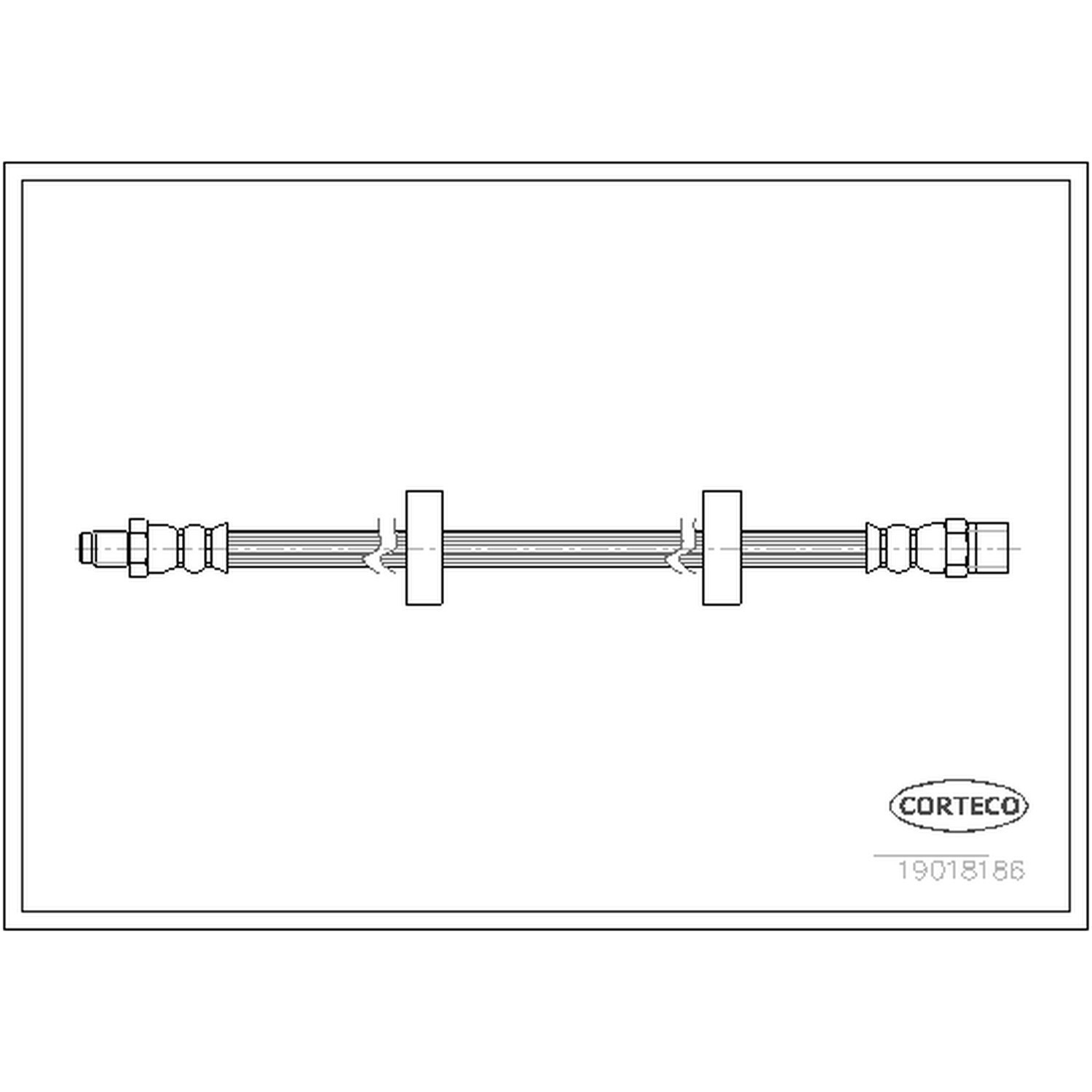 CORTECO Brake Hydraulic Hose 19018186