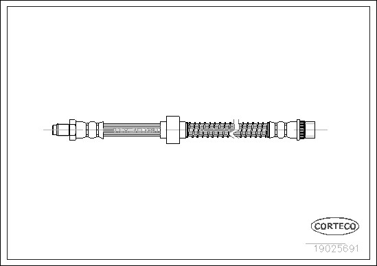 CORTECO Brake Hydraulic Hose 19025691