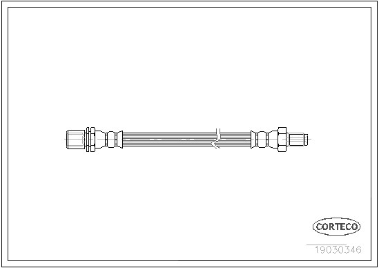 CORTECO Brake Hydraulic Hose 19030346