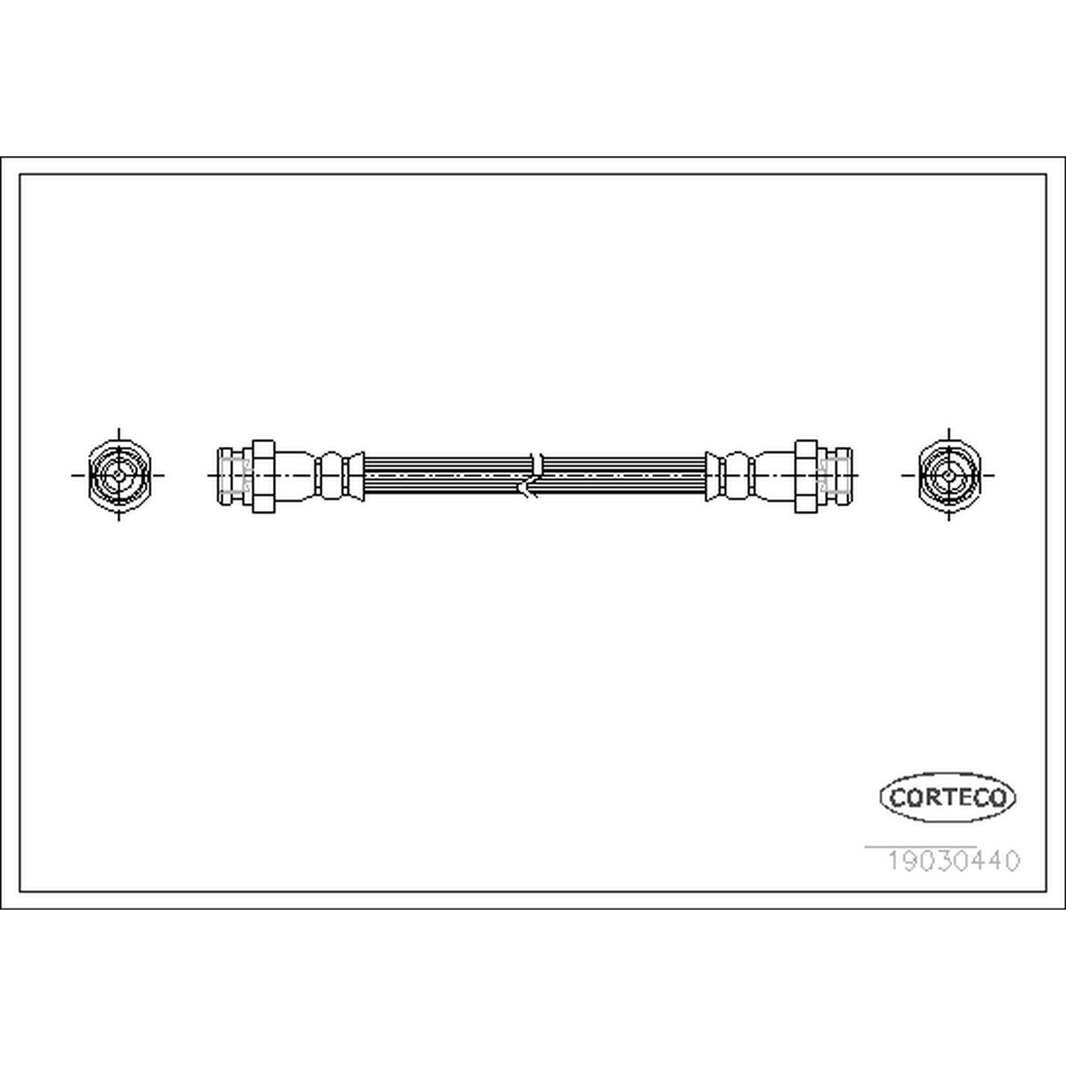 CORTECO Brake Hydraulic Hose 19030440