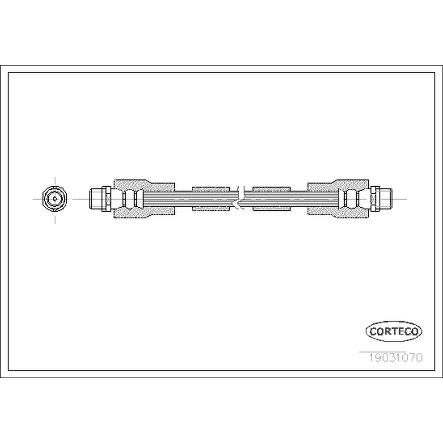 CORTECO Brake Hydraulic Hose 19031070