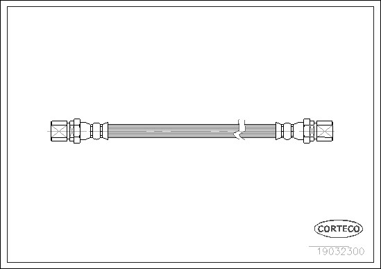 CORTECO Brake Hydraulic Hose 19032300