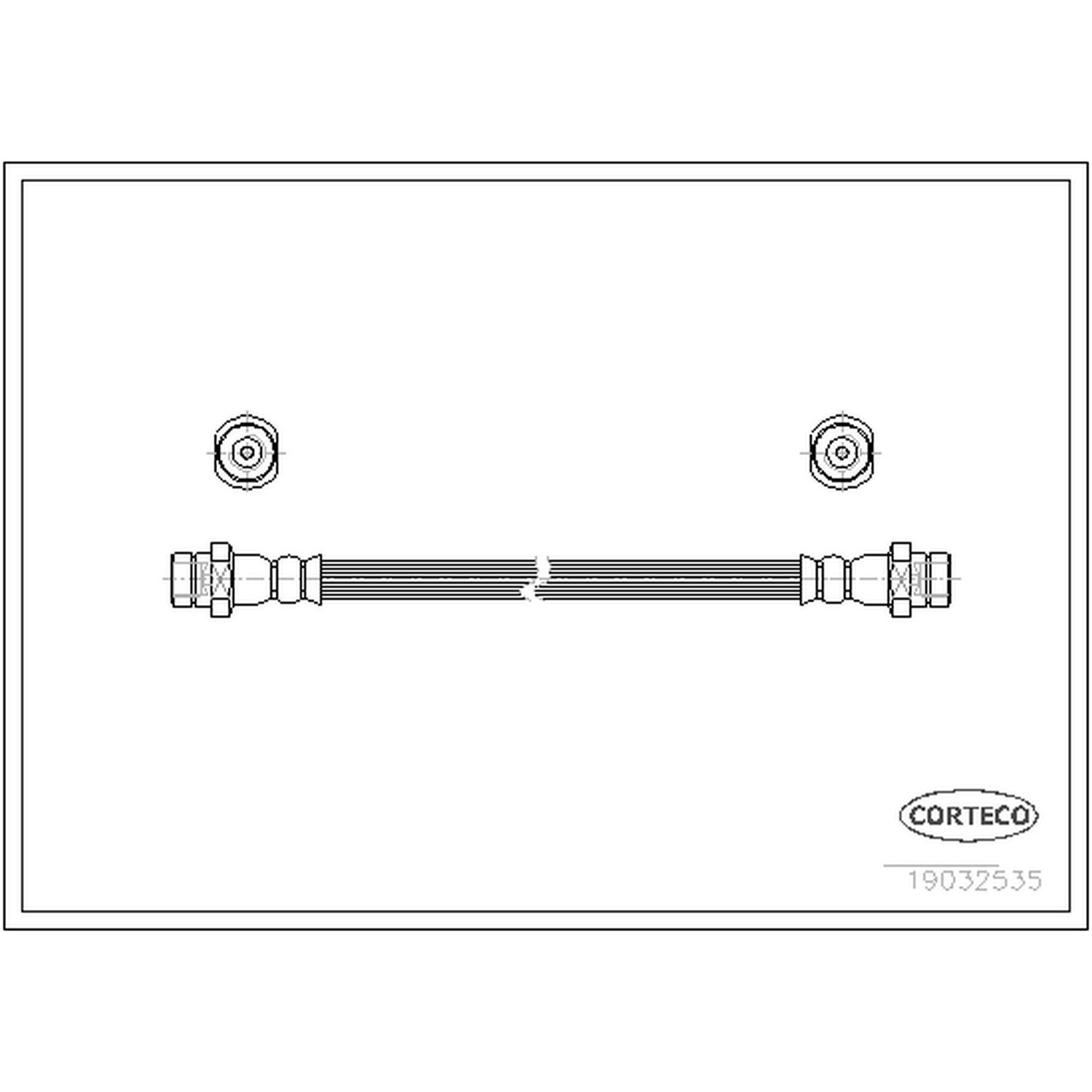 CORTECO Brake Hydraulic Hose 19032535