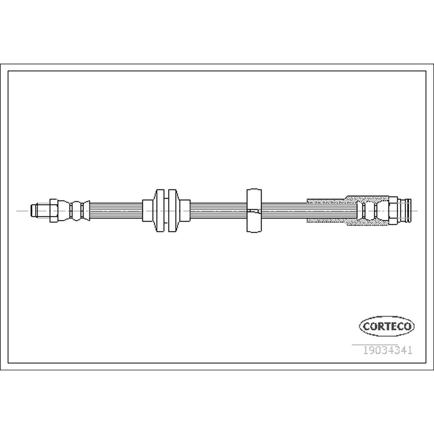 CORTECO Brake Hydraulic Hose 19034341