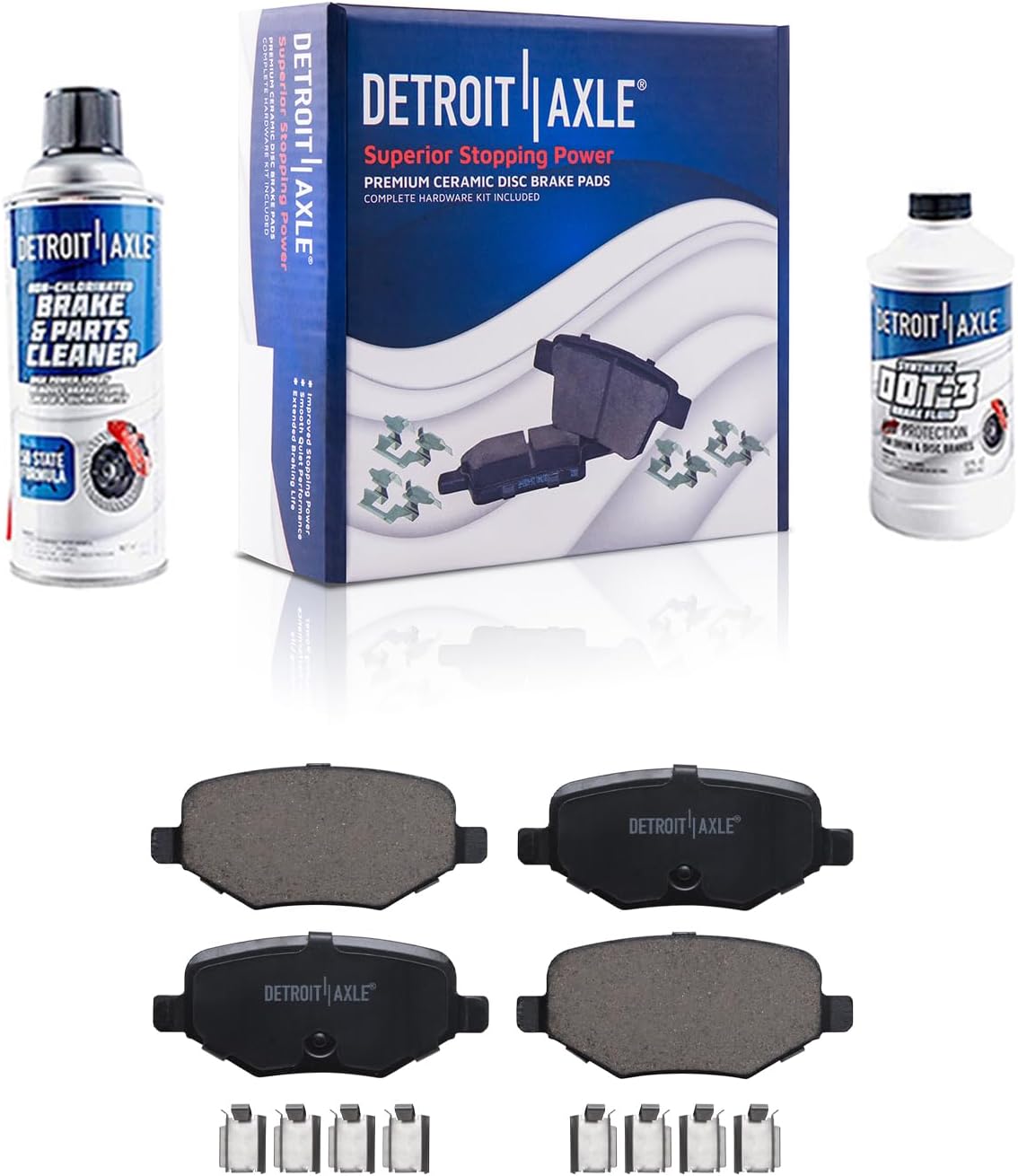 Detroit Axle Disc Brake Pad Set P-1377 + BCBF