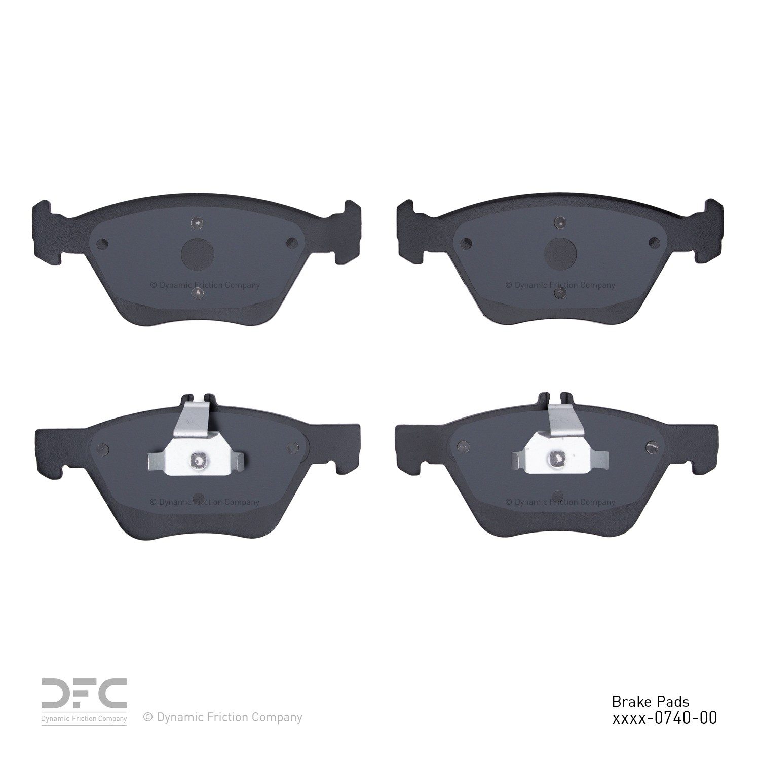 DYNAMIC FRICTION Disc Brake Pad Set 1115-0740-00