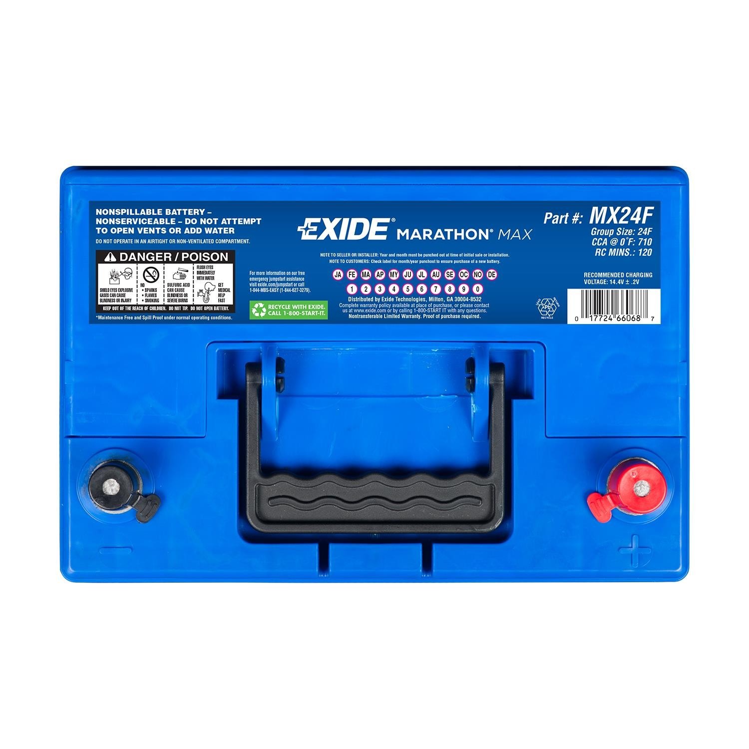 2022 Toyota Tacoma V6 3.5L Exide Group 24F AGM Battery - 710 CCA 70Ah - 2