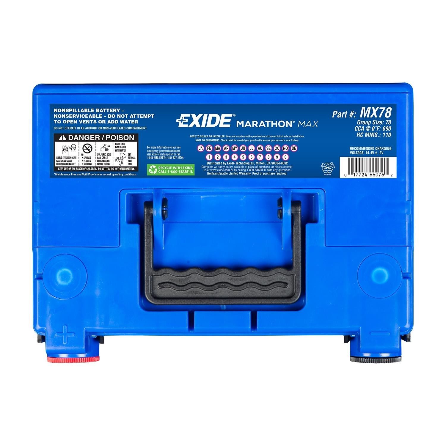 Exide Group 78 AGM Battery - 740 CCA 60Ah | AutoBuffy