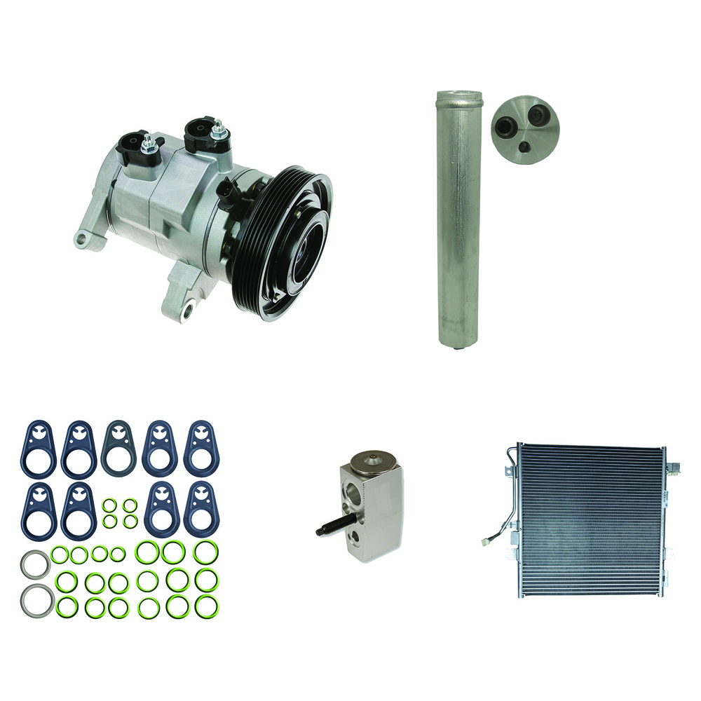 GPD A/C Compressor and Condenser Kit 9623430A - Main Image