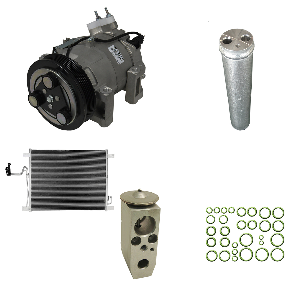 GPD A/C Compressor and Condenser Kit 9742222A - Main Image