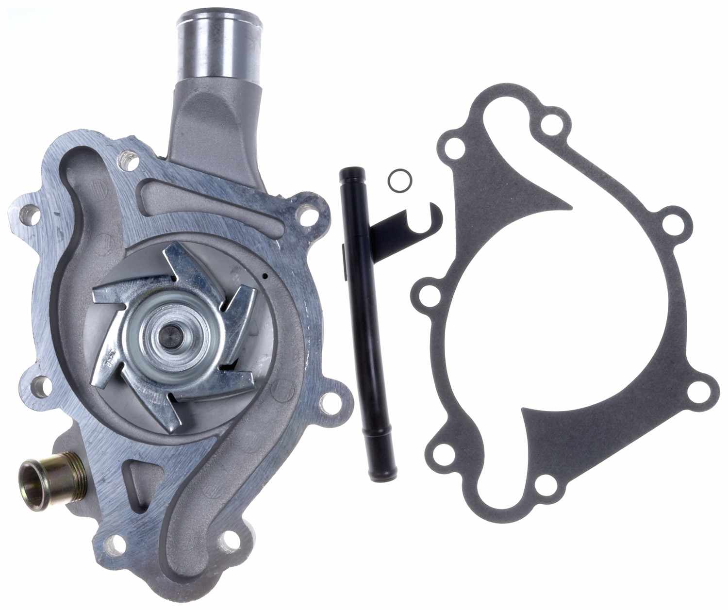 Gates Engine Water Pump | Accessory Belt Drive, Cast Aluminum Housing, with Pulley — image 4