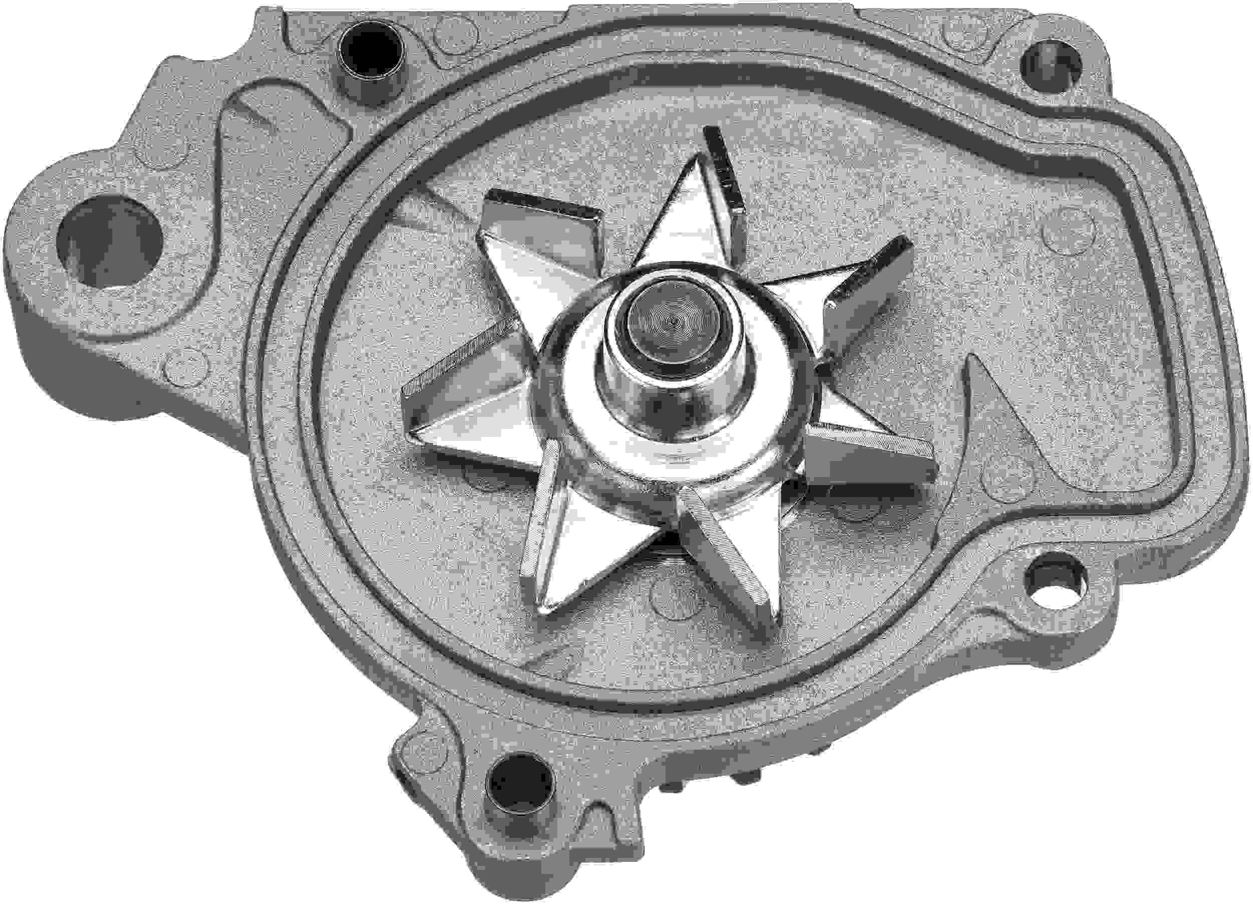 Gates Engine Water Pump | Timing Belt Drive, Cast Aluminum Housing, with Pulley — image 4