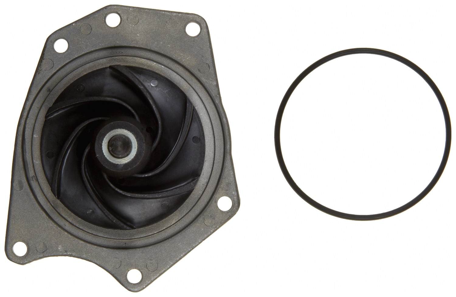 Gates Engine Water Pump | Timing Belt Drive, Cast Aluminum Housing, with Pulley — image 4