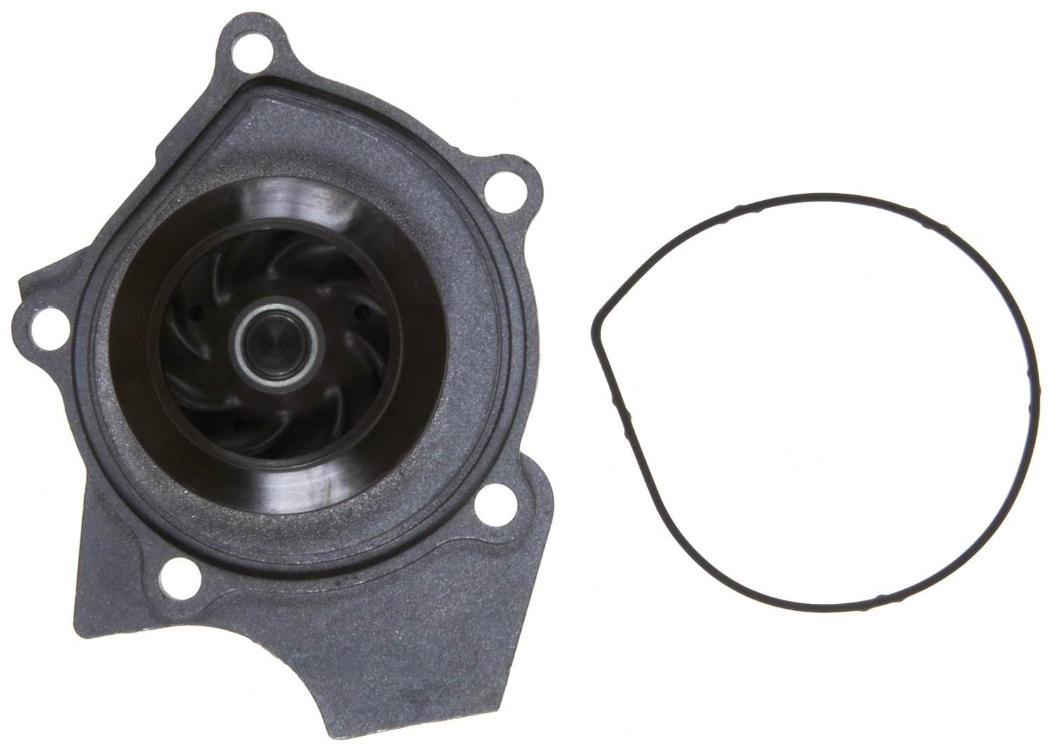 Gates Engine Water Pump | Timing Belt Drive, Cast Aluminum Housing, with Pulley — image 4