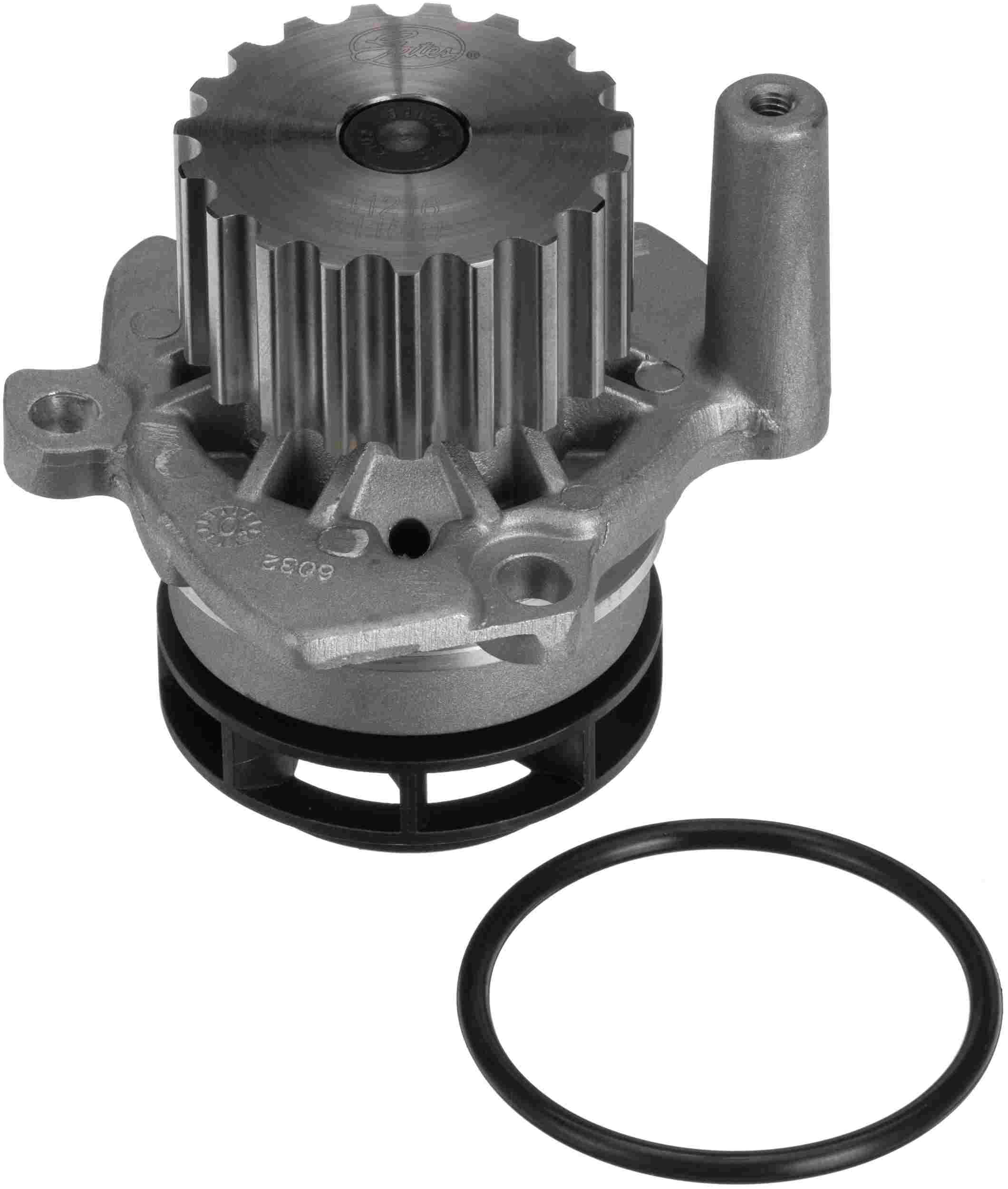 Gates Engine Water Pump | Timing Belt Drive, Cast Aluminum Housing, with Pulley — image 2