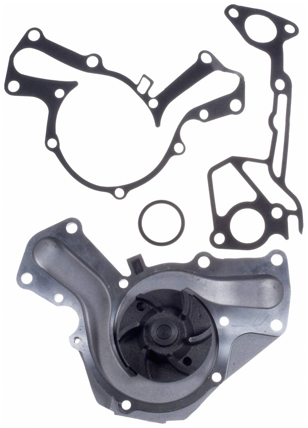 Gates Engine Water Pump | Timing Belt Drive, Cast Aluminum Housing, with Pulley - 4