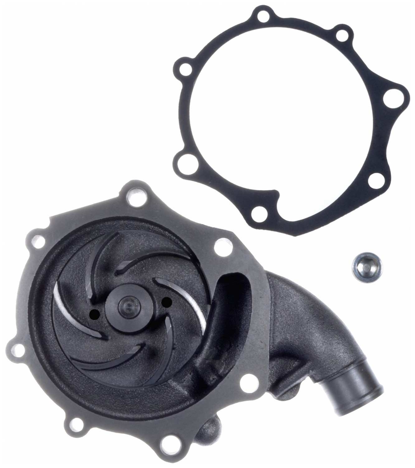 Gates Engine Water Pump | Accessory Belt Drive, Cast Iron Housing, with Pulley — image 4