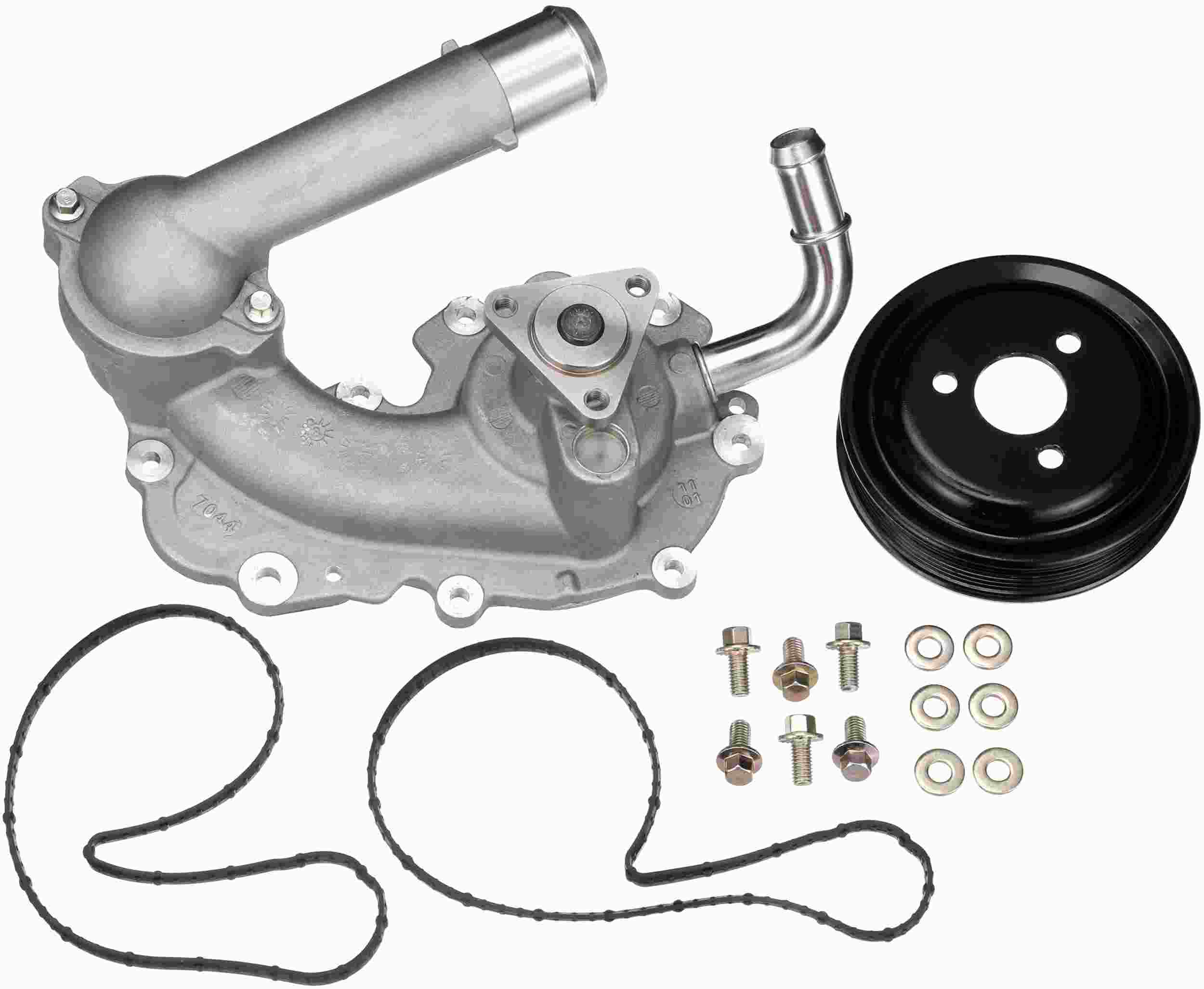 Gates Engine Water Pump | Accessory Belt Drive, Cast Aluminum Housing, with Pulley — image 2