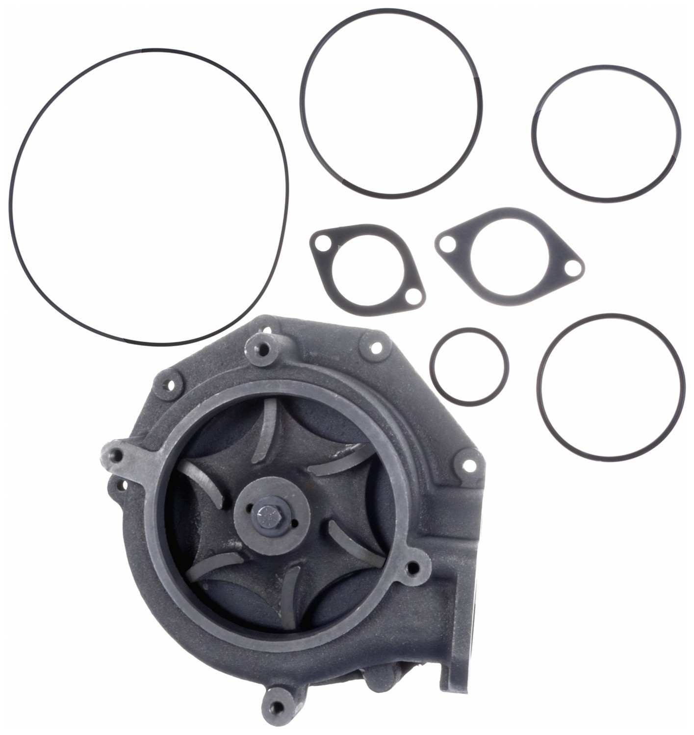 Gates Engine Water Pump | Accessory Belt Drive, Cast Iron Housing, with Pulley — image 4
