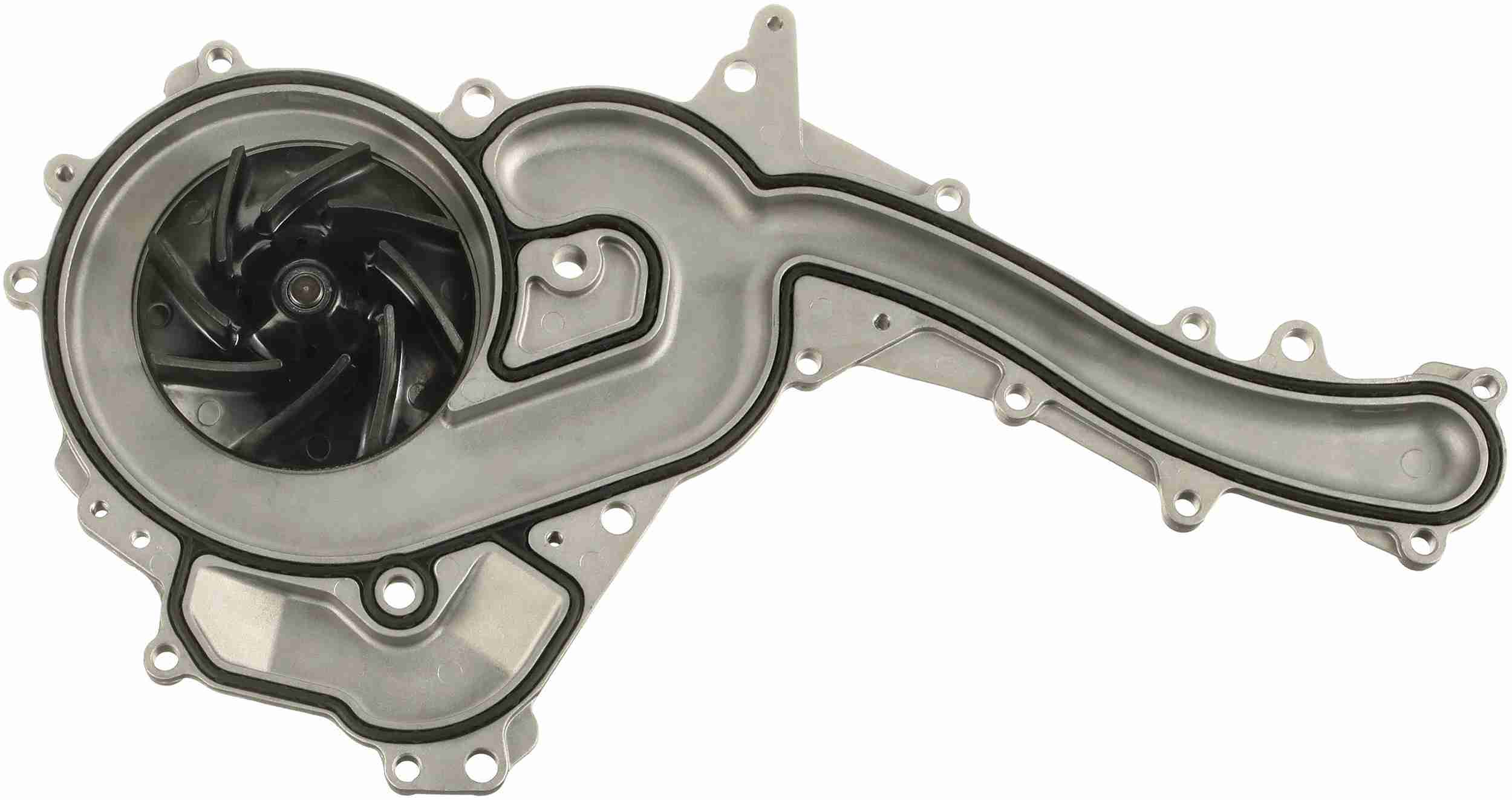 Gates Engine Water Pump | Accessory Belt Drive, Cast Aluminum Housing, with Pulley — image 4