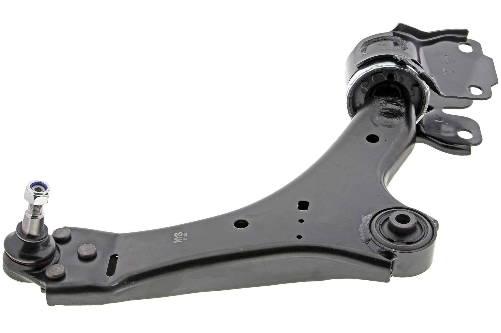 Front Right Lower Suspension Control Arm and Ball Joint Assembly | Mevotech Supreme CMS101062 Fits Volvo — image 4