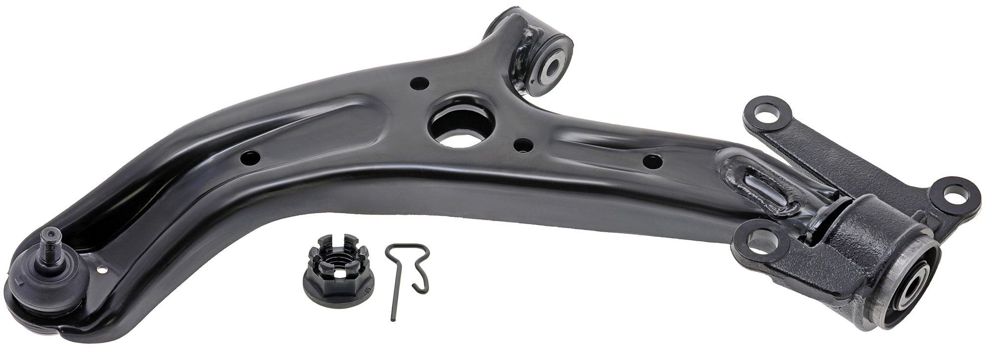 Front Left Lower Suspension Control Arm and Ball Joint Assembly | Mevotech Supreme CMS60107 Fits Honda Fit 2007-2008 — image 7