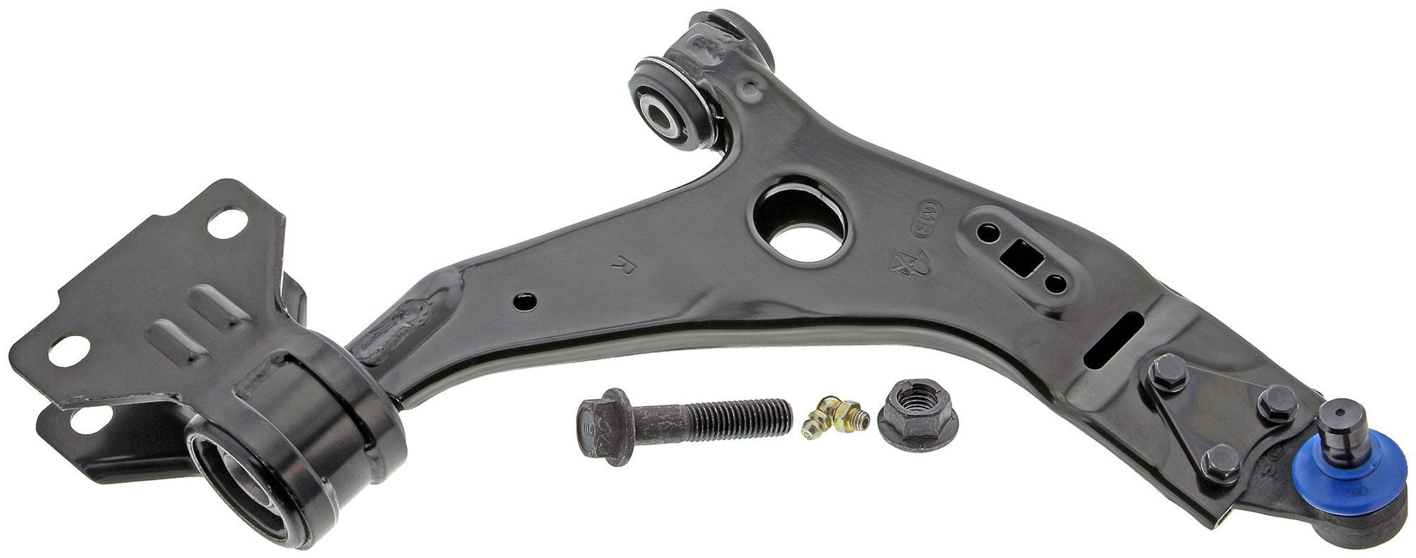 Front Right Lower Suspension Control Arm and Ball Joint Assembly | Mevotech Supreme CMS401150 Fits Ford — image 7