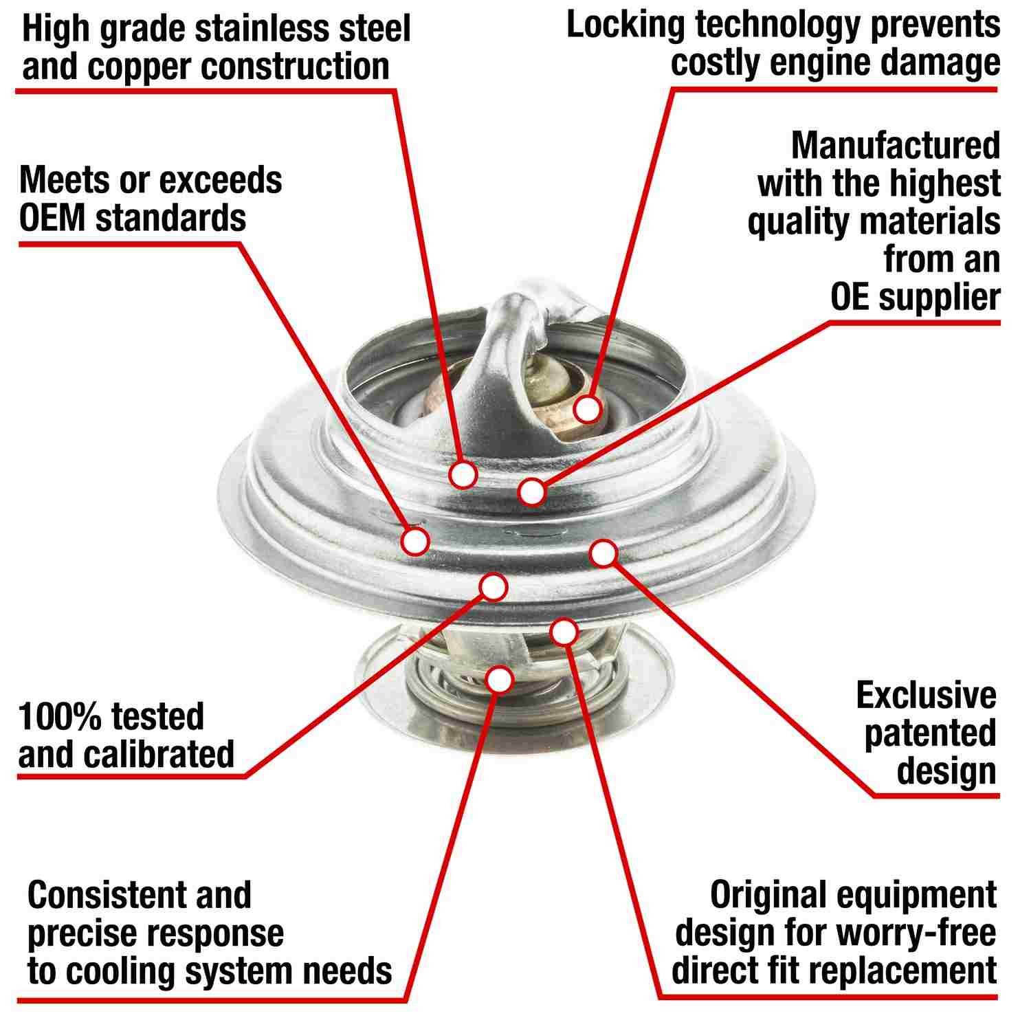 Motorad Engine Coolant Thermostat 7247-180 — image 3