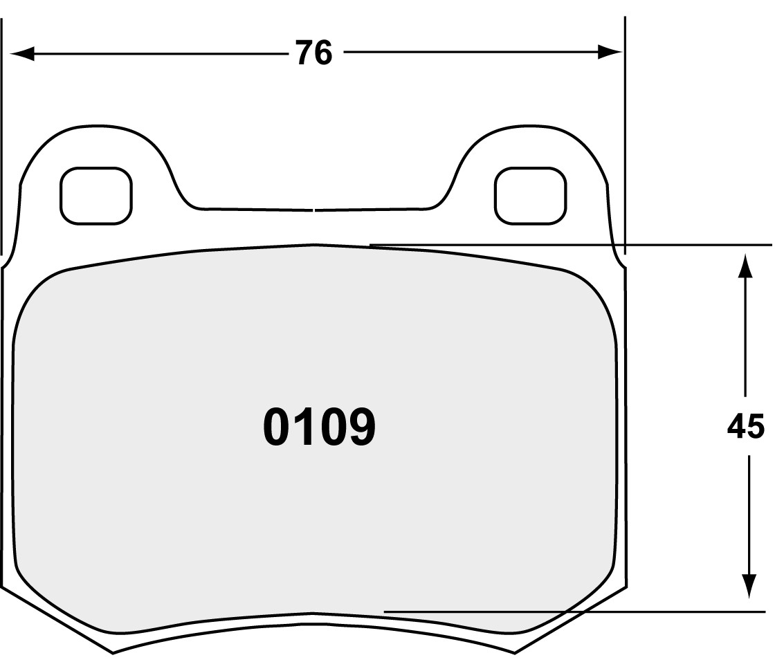 Performance Friction Disc Brake Pad Set 0109.10