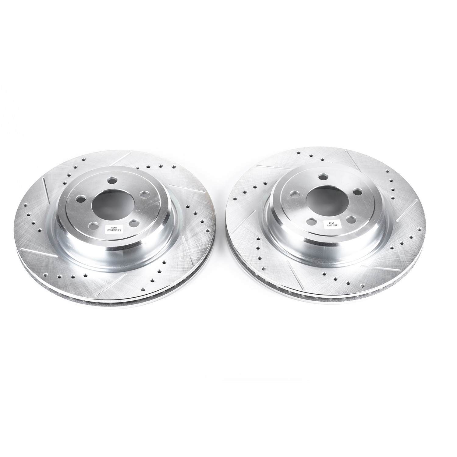 PowerStop Evolution Sport Rear Brake Rotors - Drilled & Slotted Zinc Plated — image 3