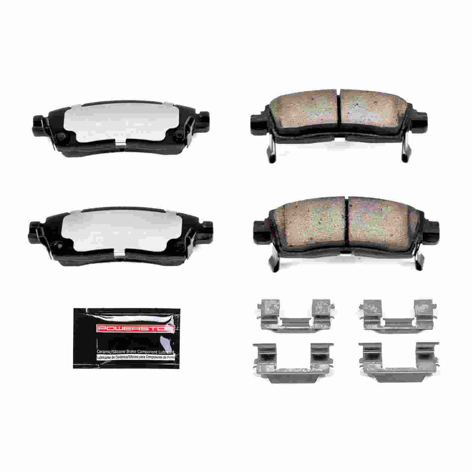 PowerStop Z36 Truck & Tow Rear Brake Pads - Carbon-Fiber Ceramic - 2