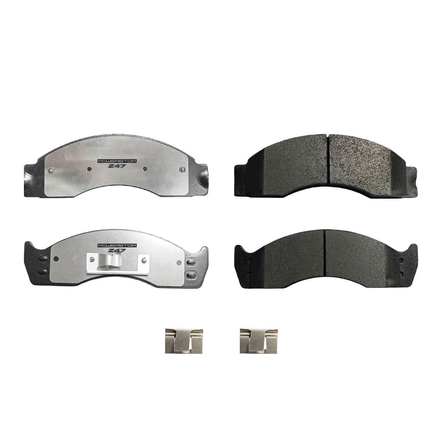 PowerStop Z47 Extreme Front & Rear Brake Pads - Semi-Metallic — image 2