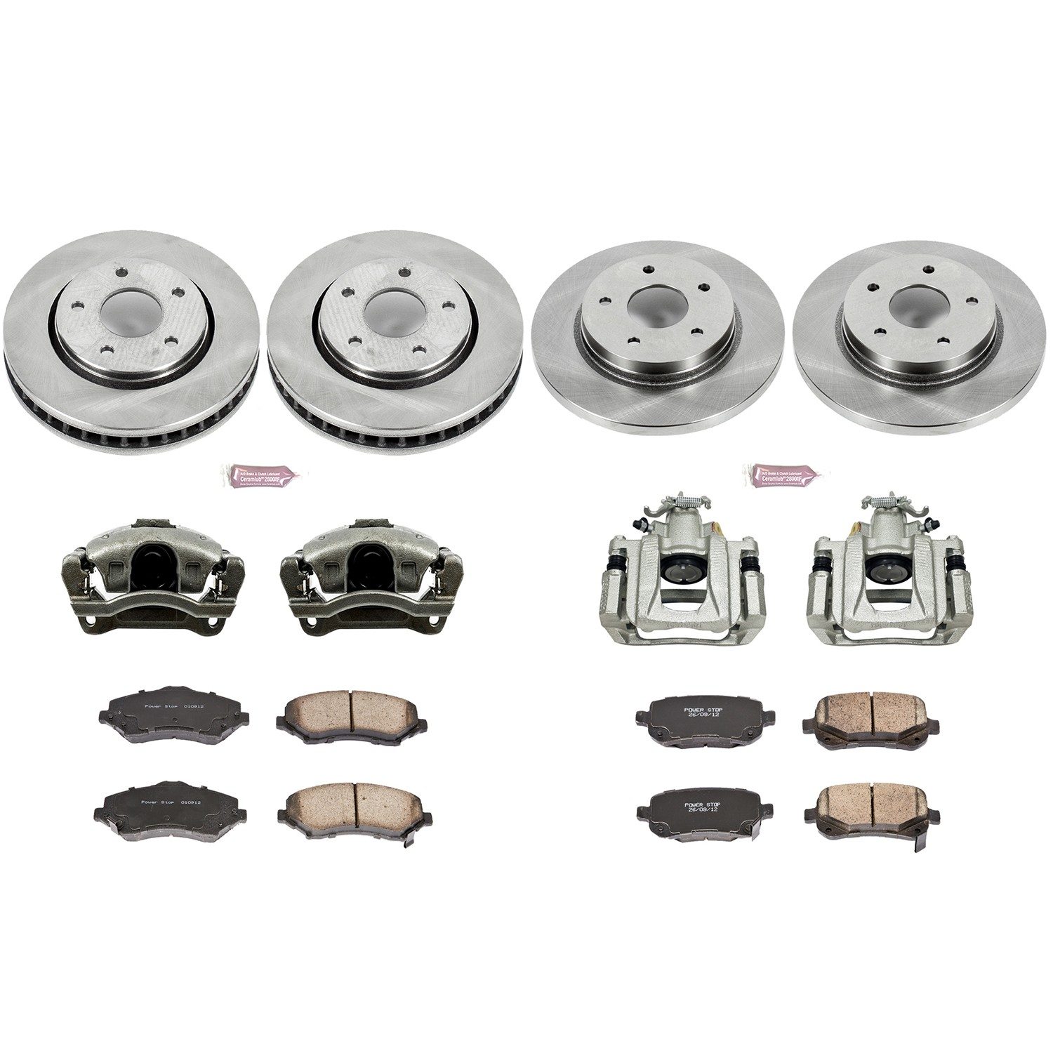 PowerStop Z17 Evolution Ceramic Front & Rear Brake Kit - 8-Pc, Ceramic — image 2