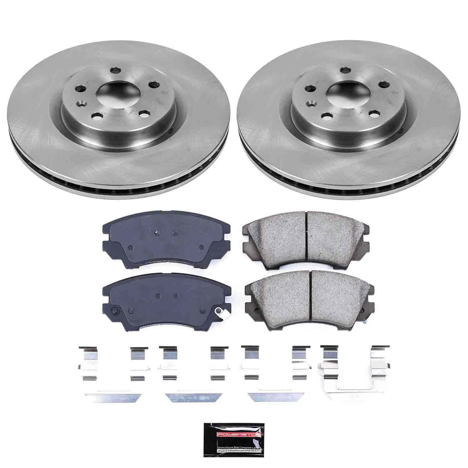 PowerStop Z17 Evolution Ceramic Front Brake Kit - 4-Pc, Ceramic — image 2