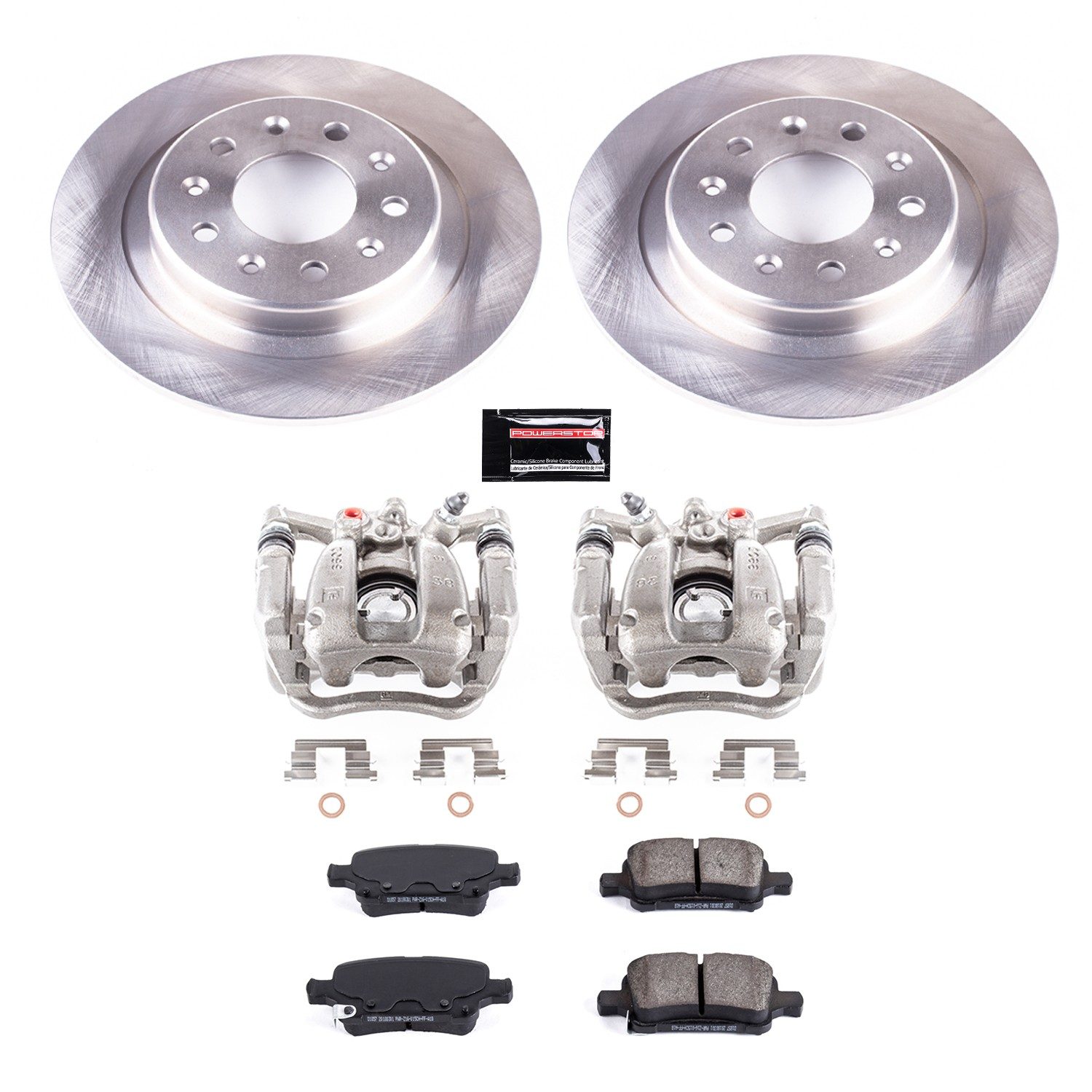 PowerStop Z17 Evolution Ceramic Rear Brake Kit - 8-Pc, Ceramic — image 2