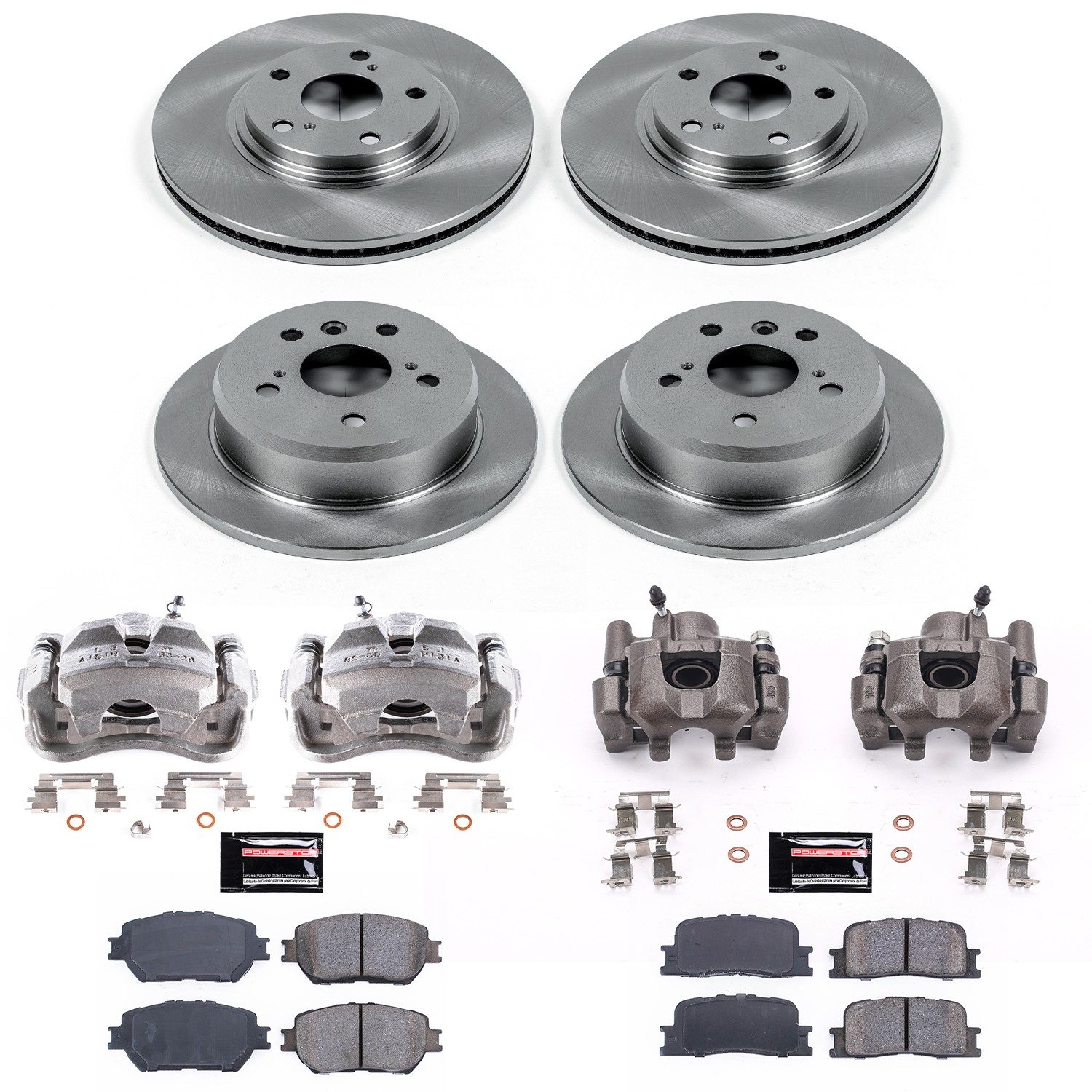 PowerStop Z17 Evolution Ceramic Brake Kit - 8-Pc, Ceramic — image 2