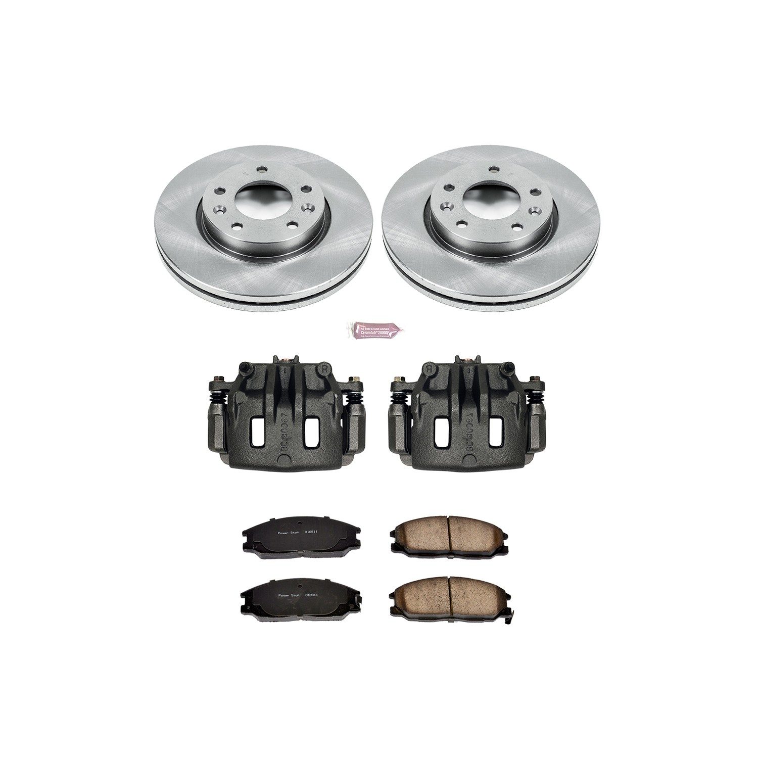 PowerStop Z17 Evolution Ceramic Front Brake Kit - 8-Pc, Ceramic — image 2