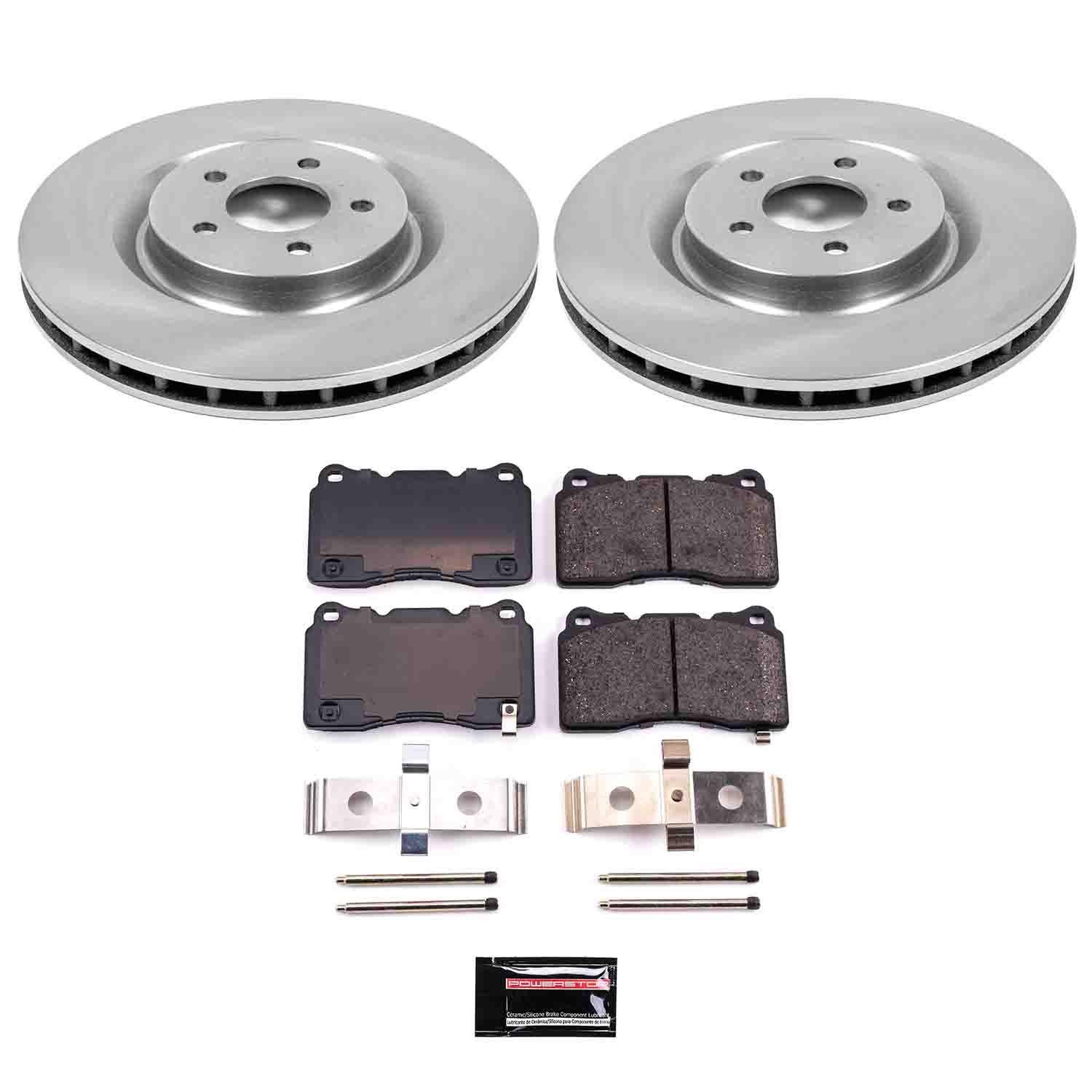 PowerStop Z17 Evolution Ceramic Front Brake Kit - 4-Pc, Ceramic — image 2