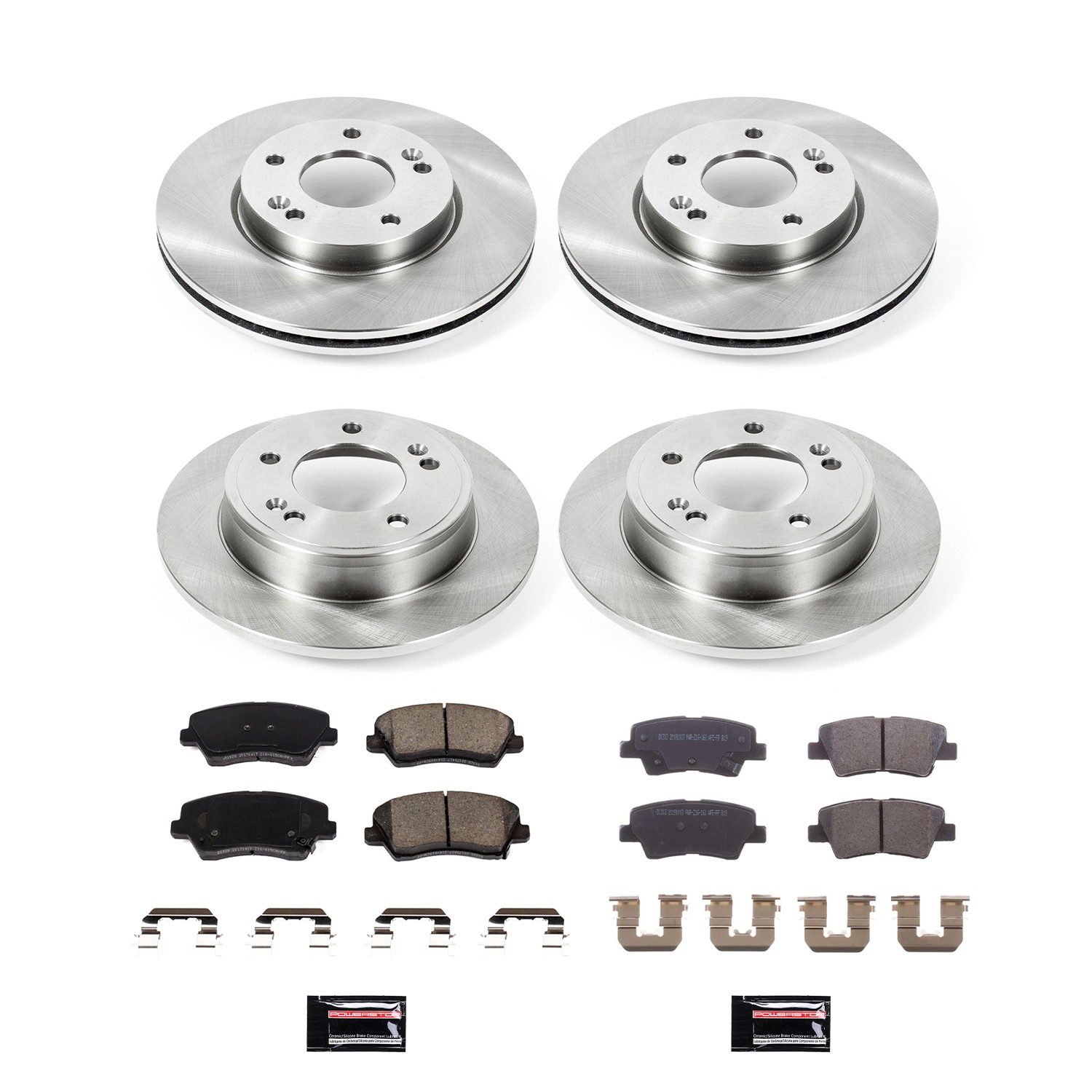 PowerStop Z17 Evolution Ceramic Front & Rear Brake Kit - 4-Pc, Ceramic — image 2