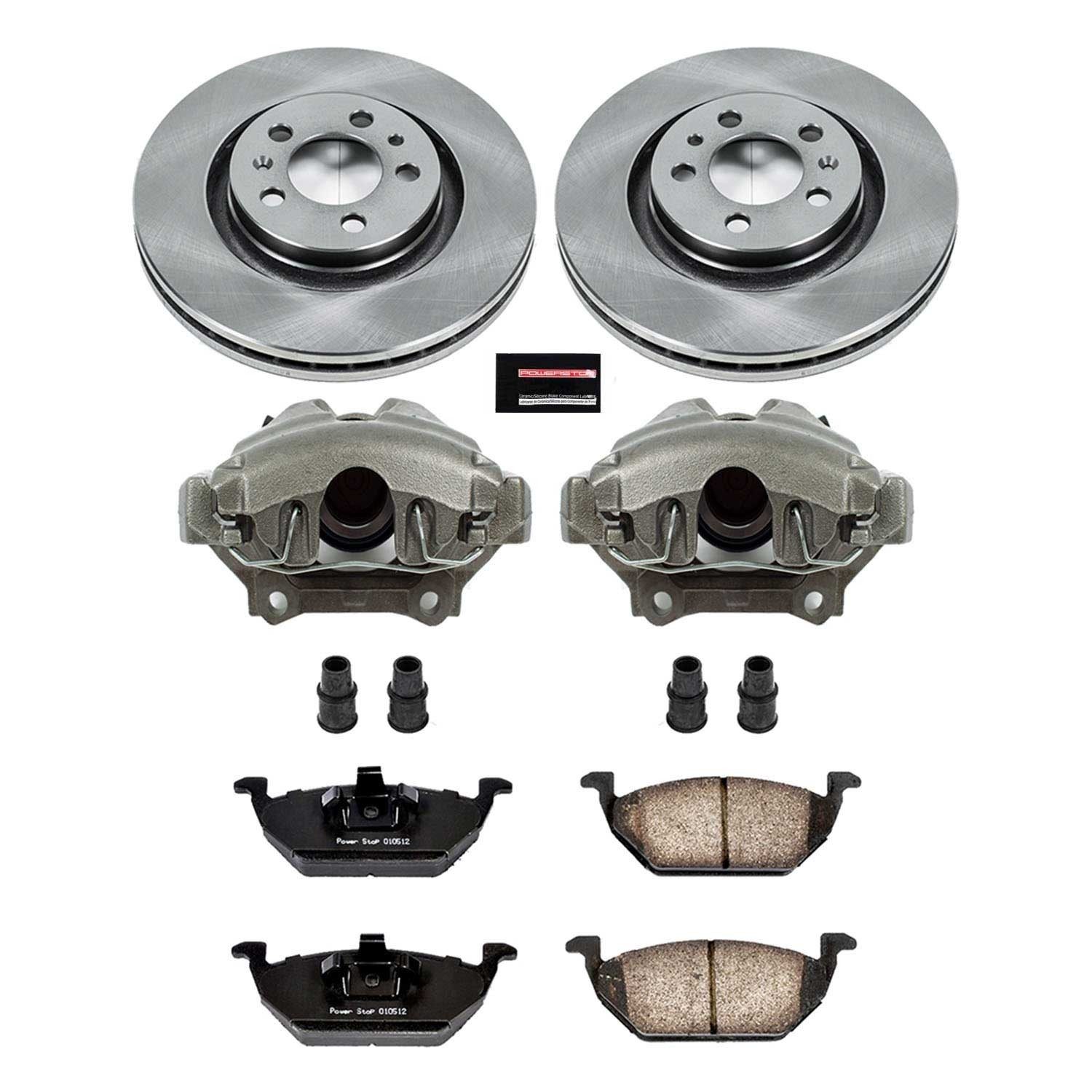 PowerStop Z17 Evolution Ceramic Front Brake Kit - 8-Pc, Ceramic — image 2