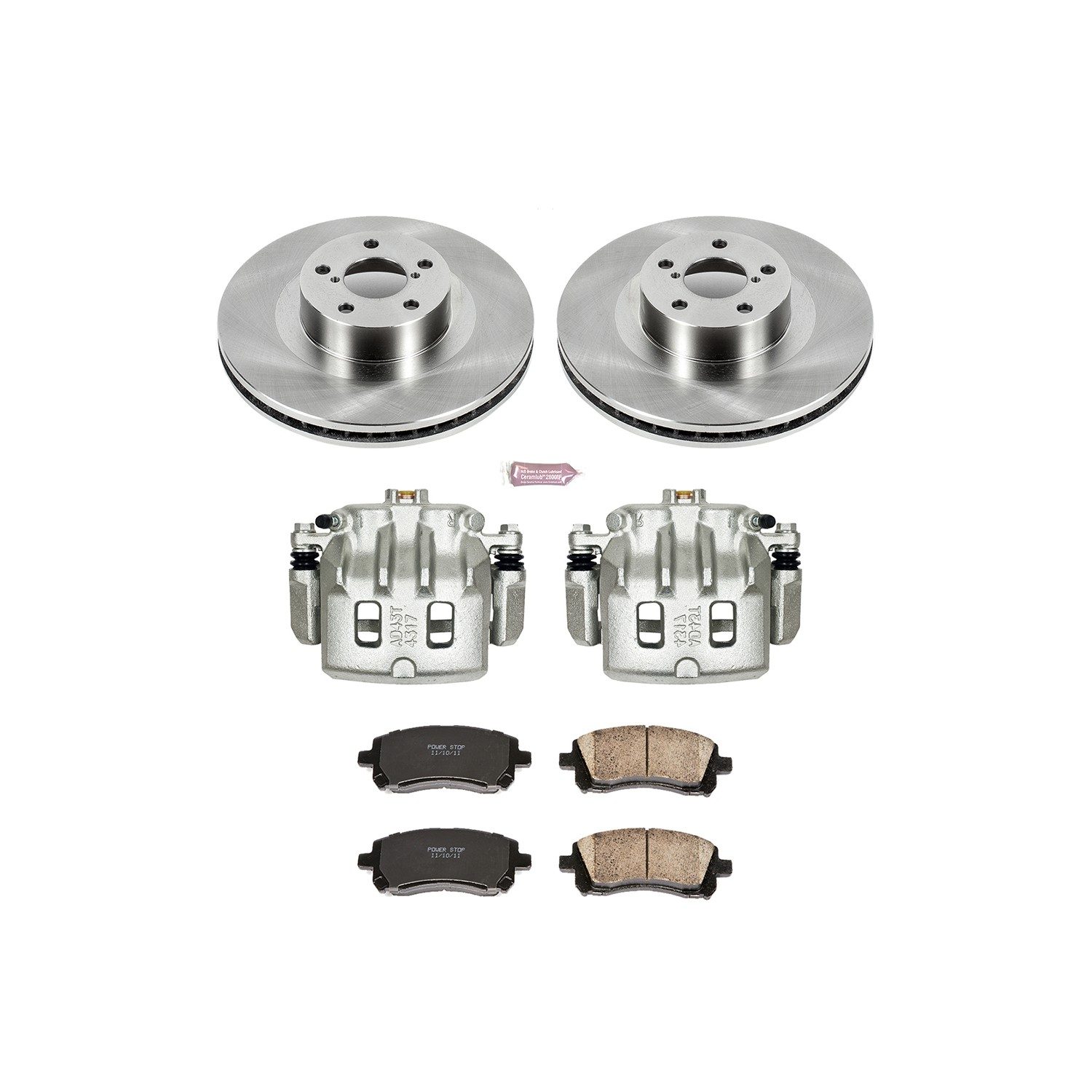 PowerStop Z17 Evolution Ceramic Front Brake Kit - 8-Pc, Ceramic — image 2