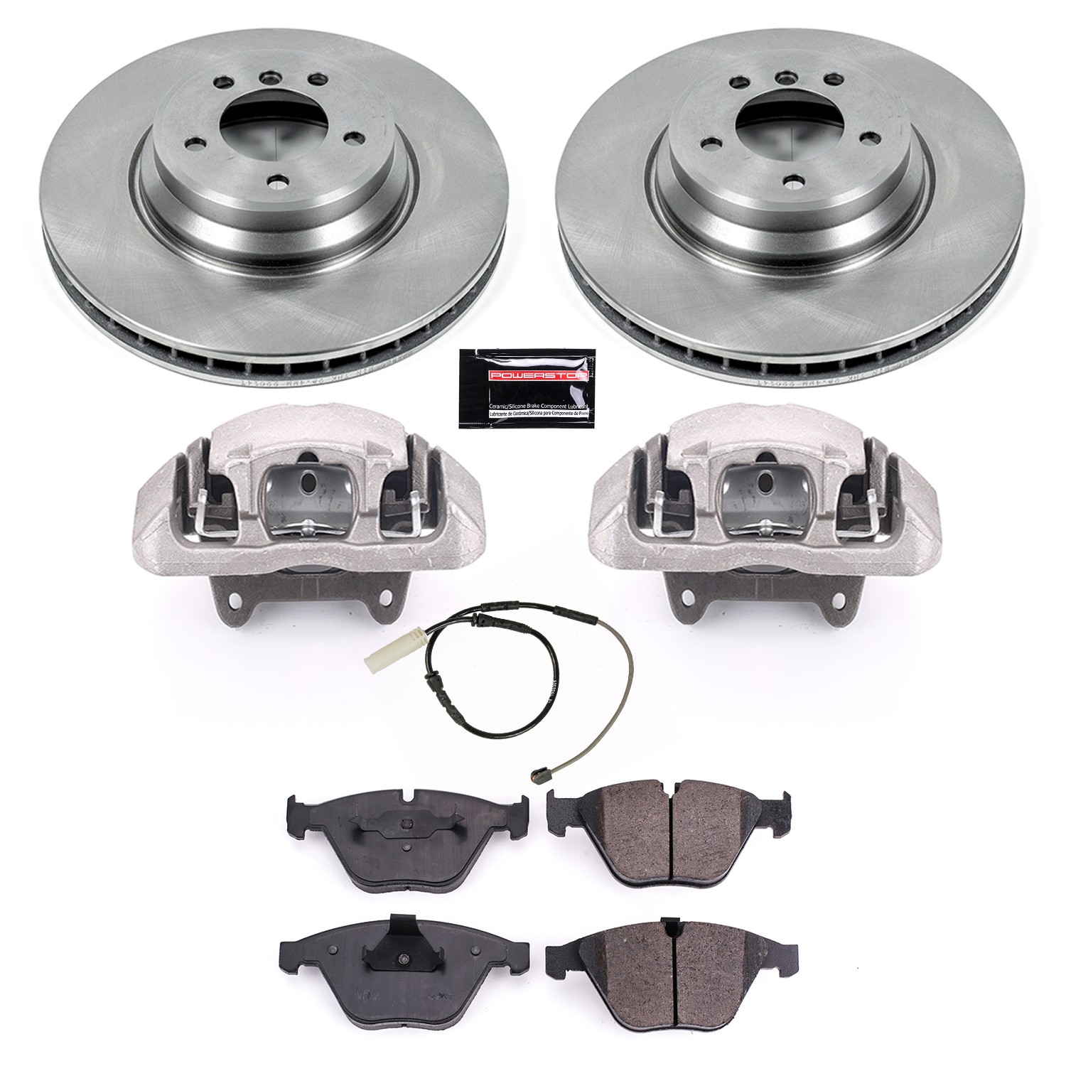 PowerStop Z17 Evolution Ceramic Front Brake Kit - 9-Pc, Ceramic - 2
