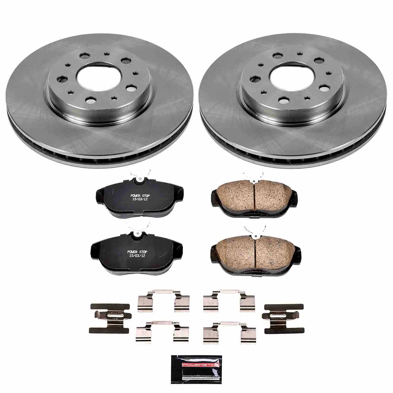 PowerStop Z17 Evolution Ceramic Front Brake Kit - 4-Pc, Ceramic - 2