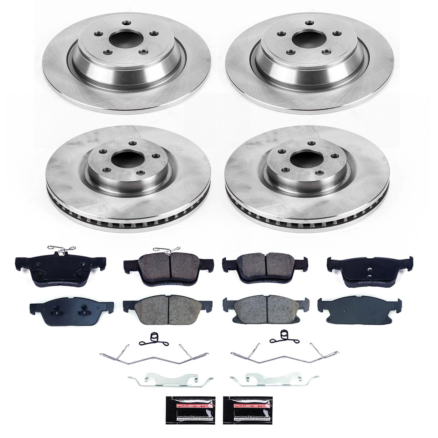 PowerStop Z17 Evolution Ceramic Front & Rear Brake Kit - 4-Pc, Ceramic - 2