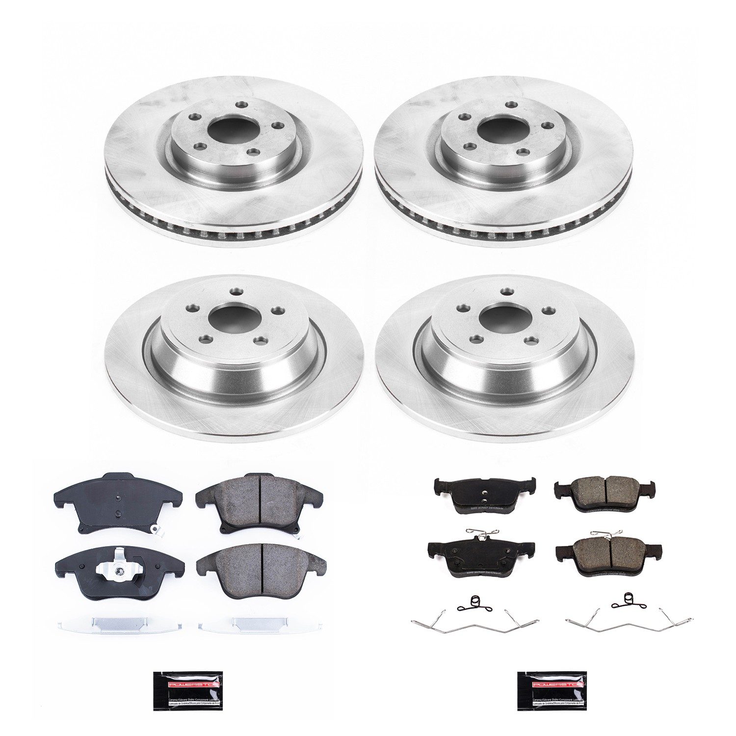 PowerStop Z17 Evolution Ceramic Front & Rear Brake Kit - 4-Pc, Ceramic — image 2