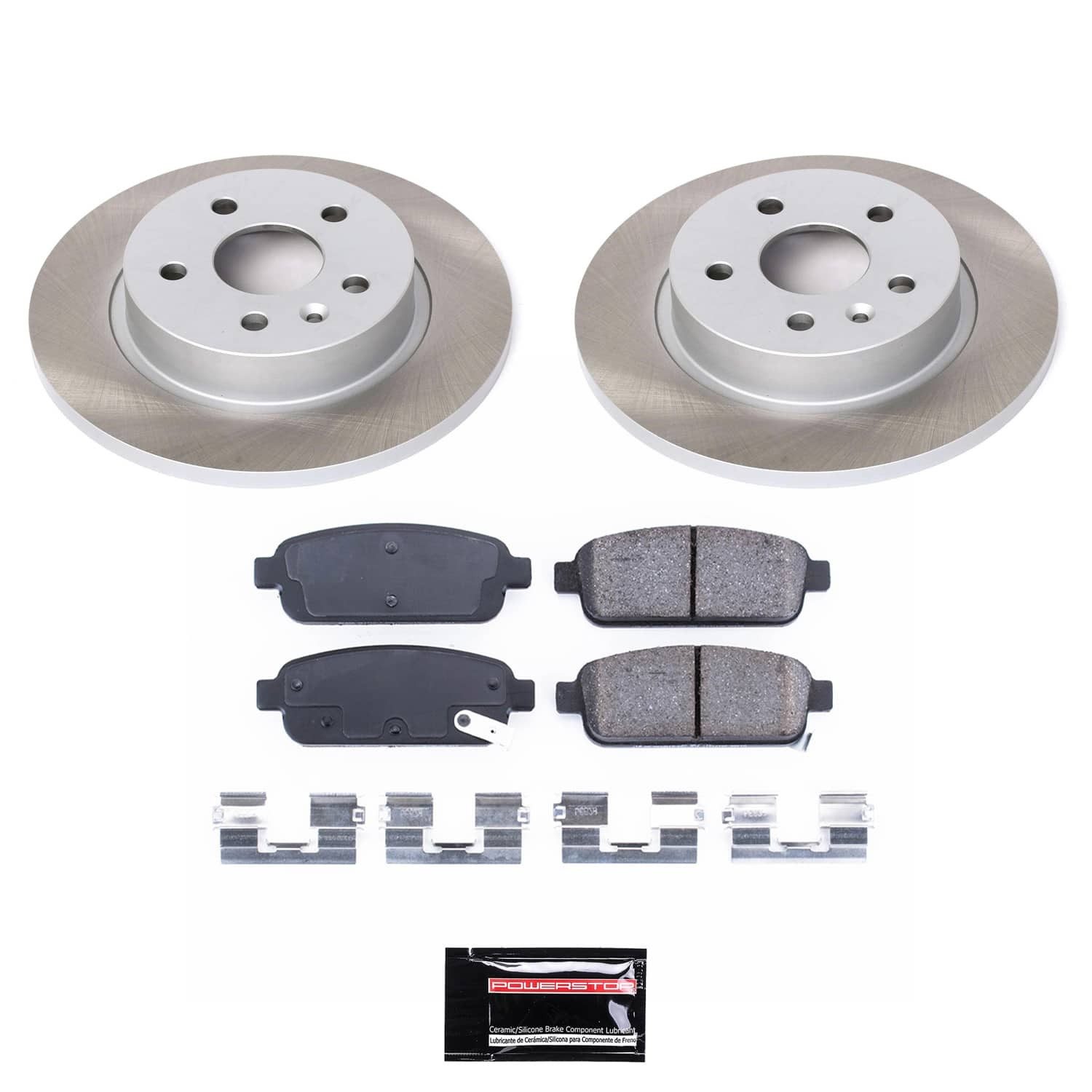 PowerStop Z17 Evolution Ceramic Rear Brake Kit - 4-Pc, Ceramic, Semi Coated Rotors — image 2
