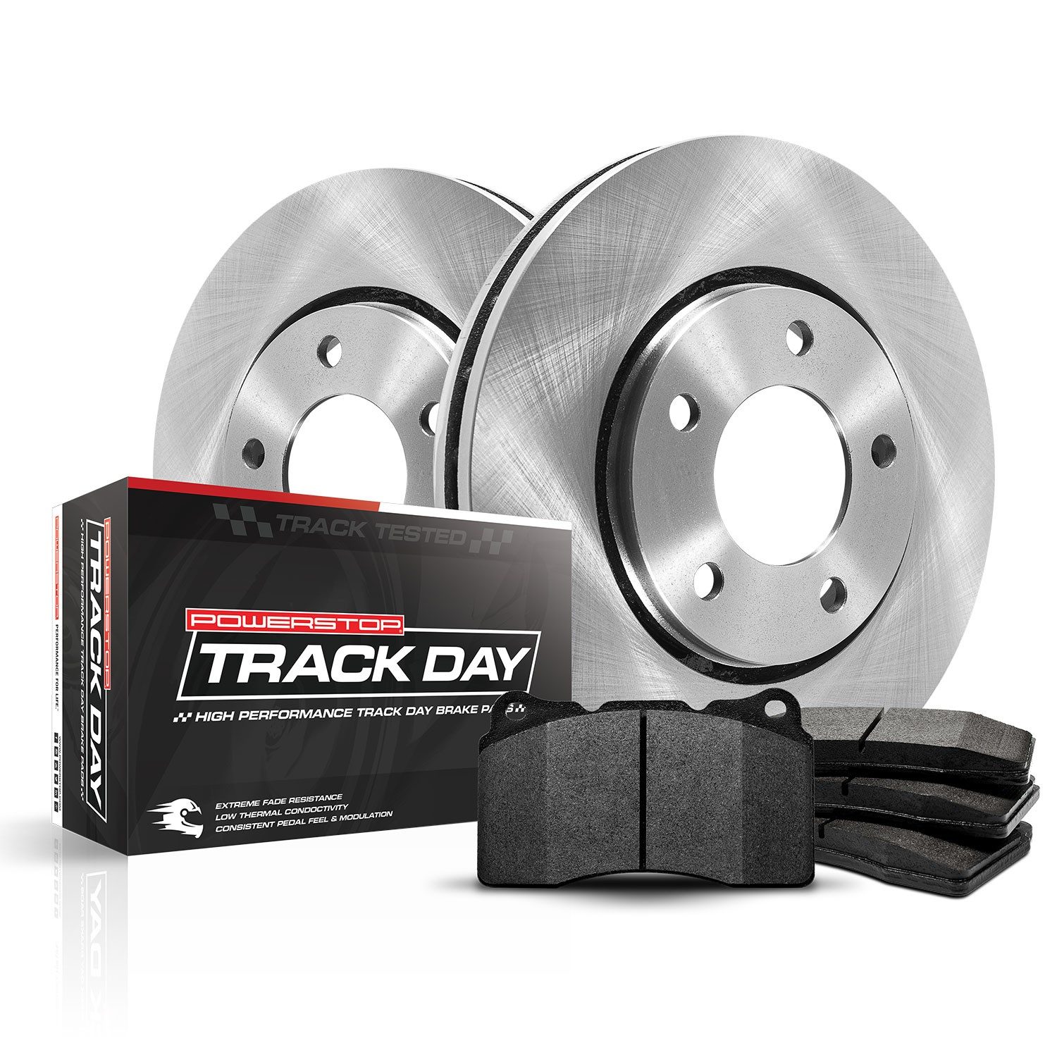 PowerStop Track Day Front Brake Kit - 4-Pc